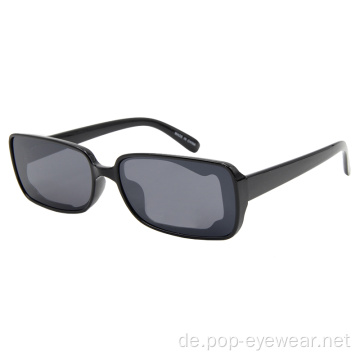 Ovale schmale Cat-Eye-Sonnenbrille für Damen